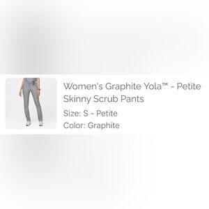 Women's Graphite Skinny Scrub Pants